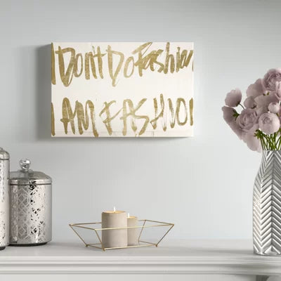 I AM FASHION Wall Art -OPEN BOX