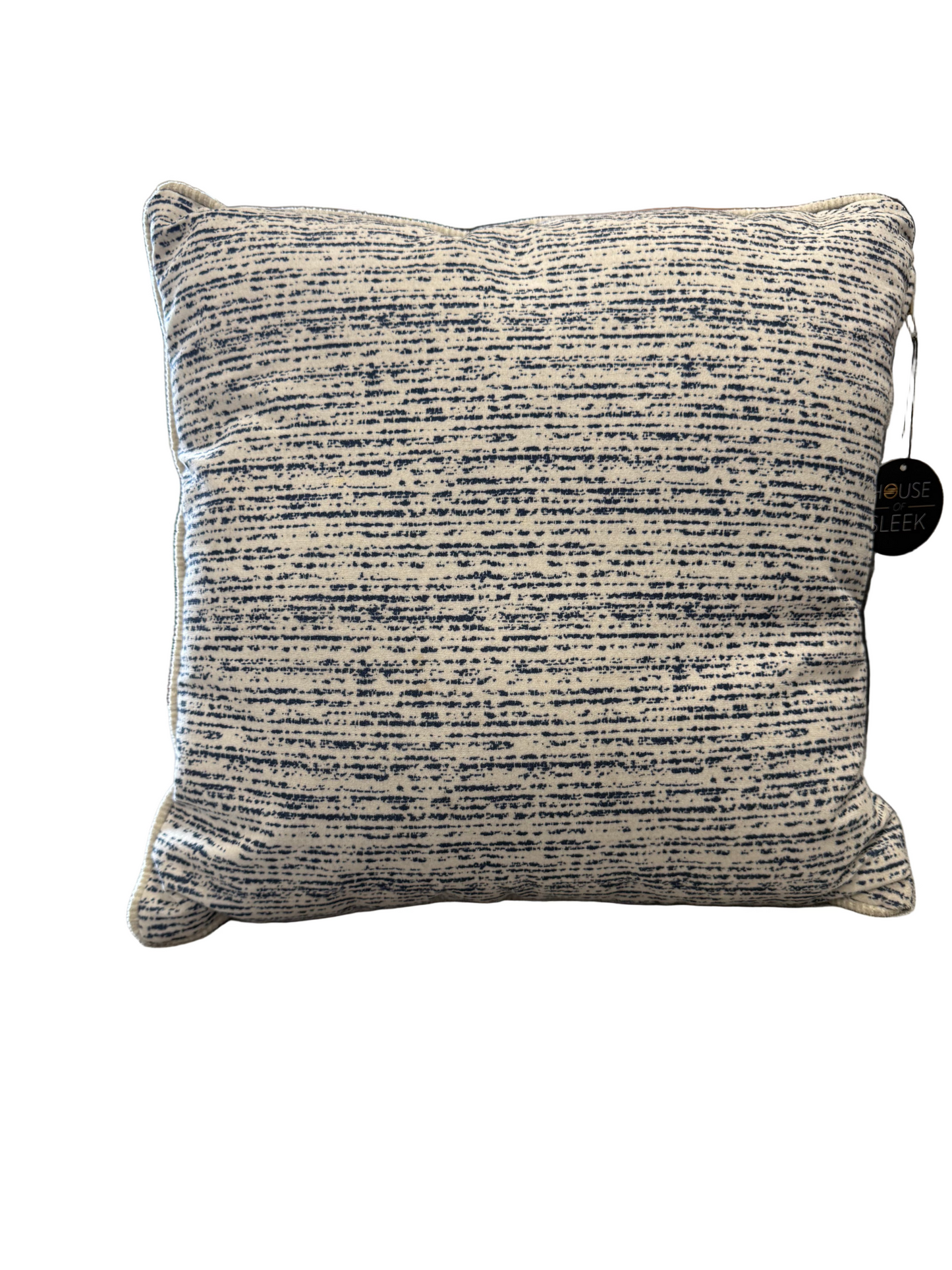 Blue/Cream Accent Pillow