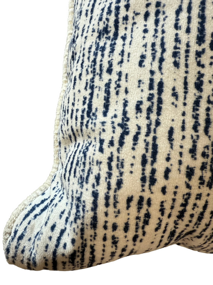 Blue/Cream Accent Pillow