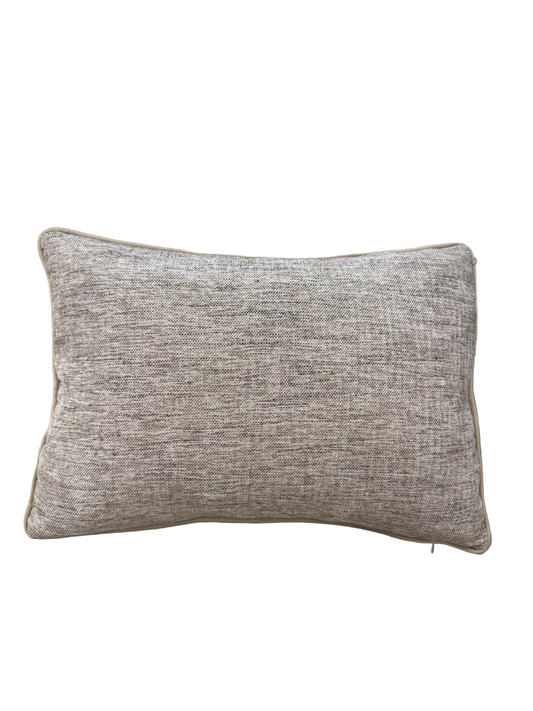 Textured Suede Lumbar Pillow