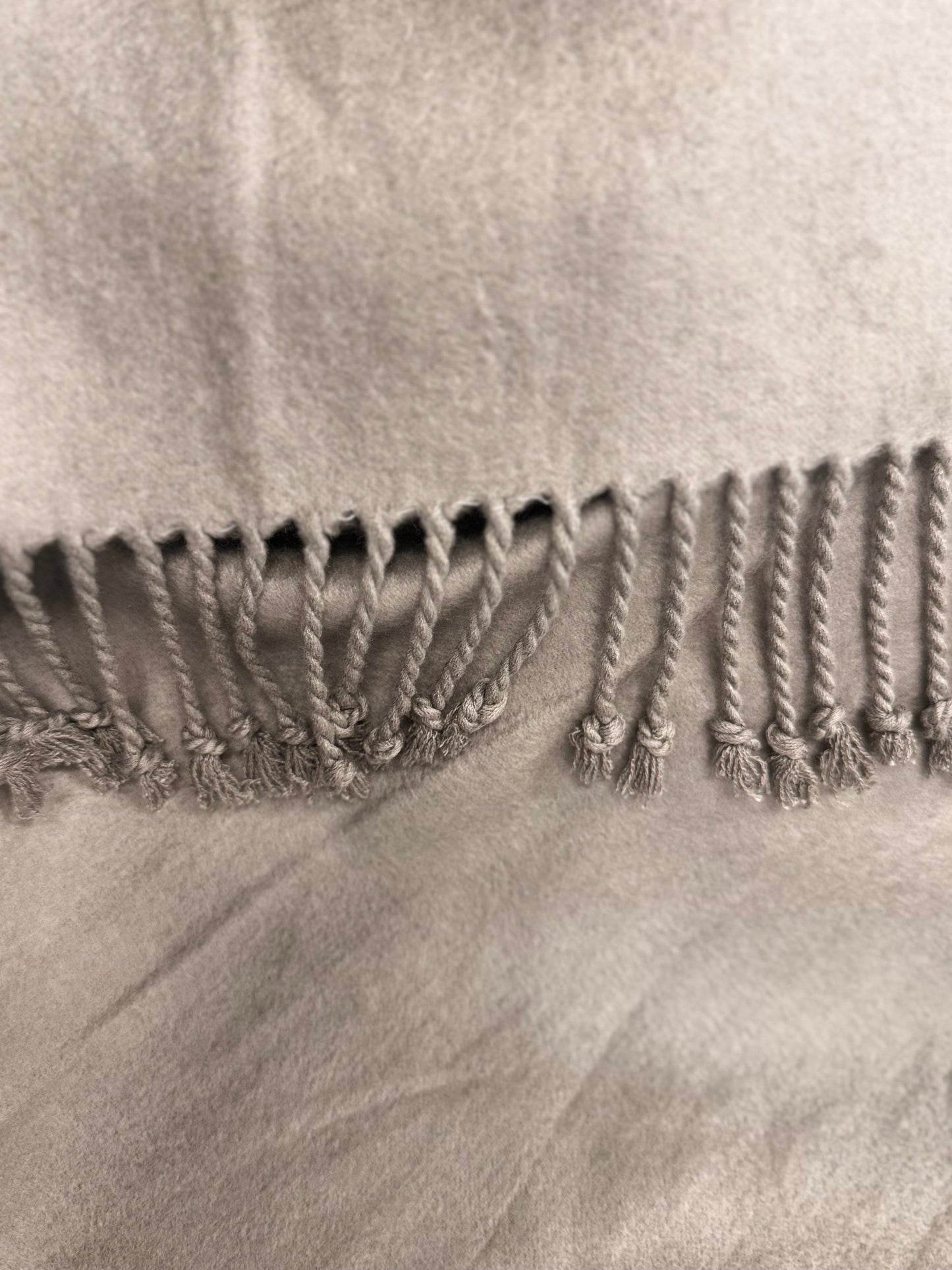 Sage Bamboo Tassel Throw