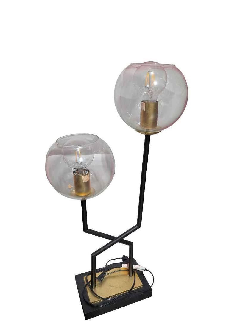Black 2 Tier Lamp
