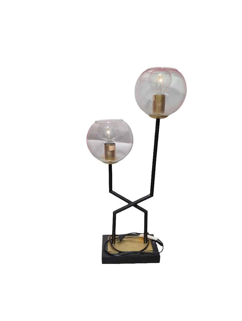 Black 2 Tier Lamp