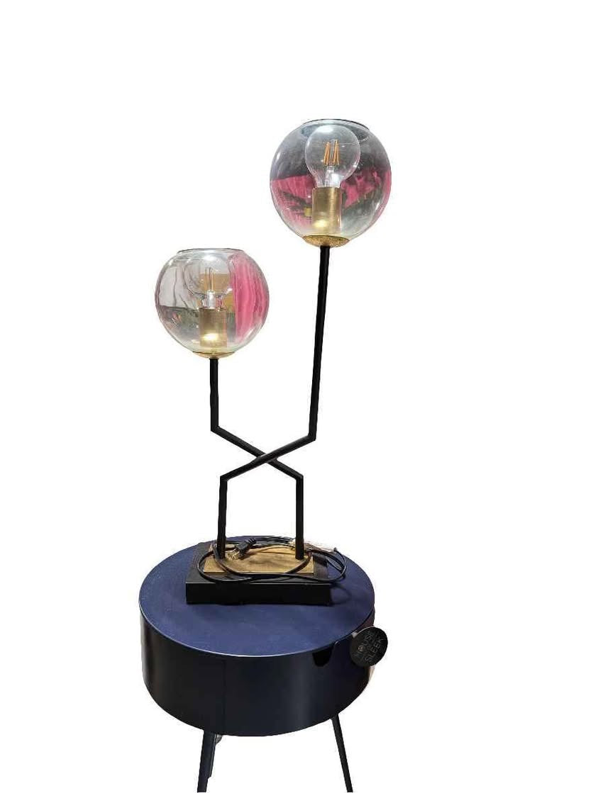 Black 2 Tier Lamp