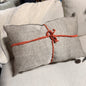 Linen Tweed Lumbar Pillow Set of 2