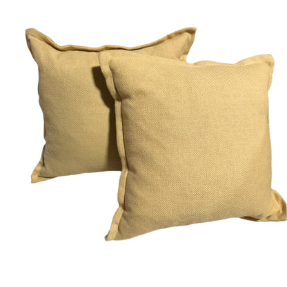 Muted Yellow Accent Pillow- Set of 2