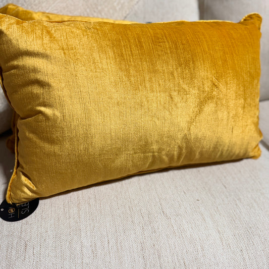 Gold Lumbar Accent Pillow Set of 2