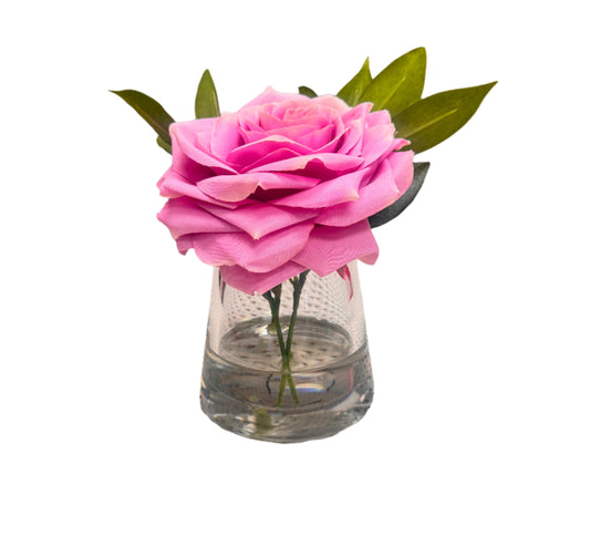 Single Lavender Rose in Water