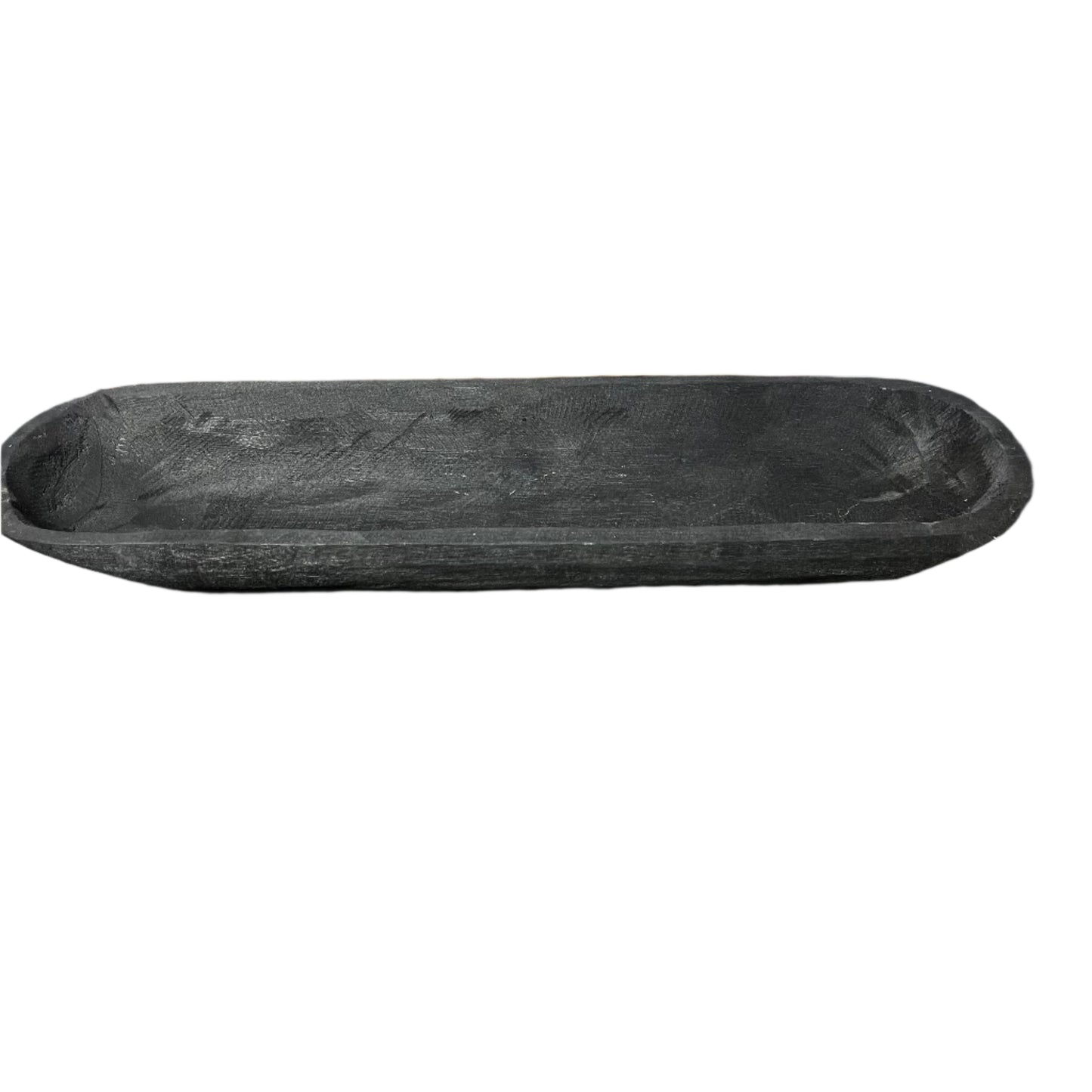 Hand-Carved Black Wood Bowl-OPEN BOX