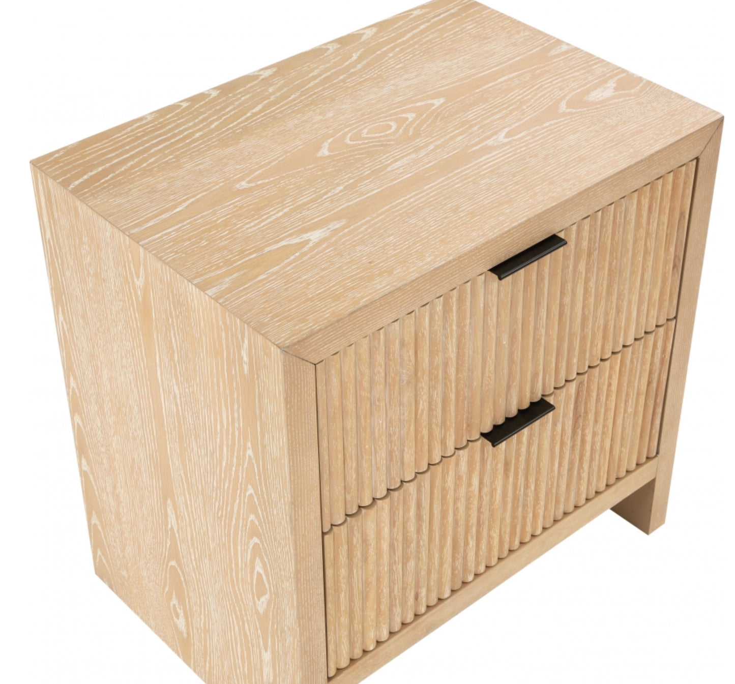 Art Deco Design Wood & Oak Veneer Nightstand