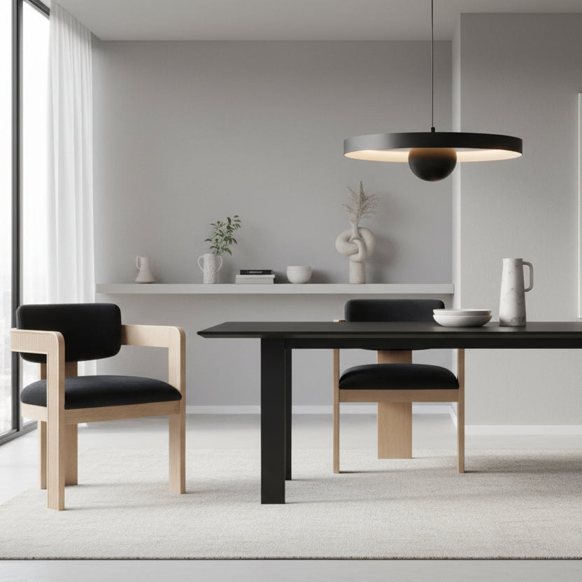 Fluted Velvet Upholstered Dining Chair (Set of 2)