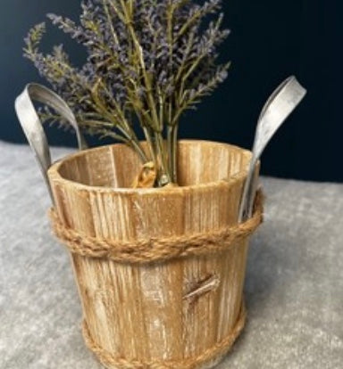 Wooden Bucket- Open Box