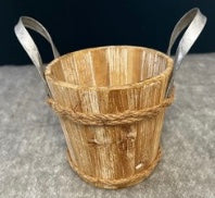 Wooden Bucket- Open Box