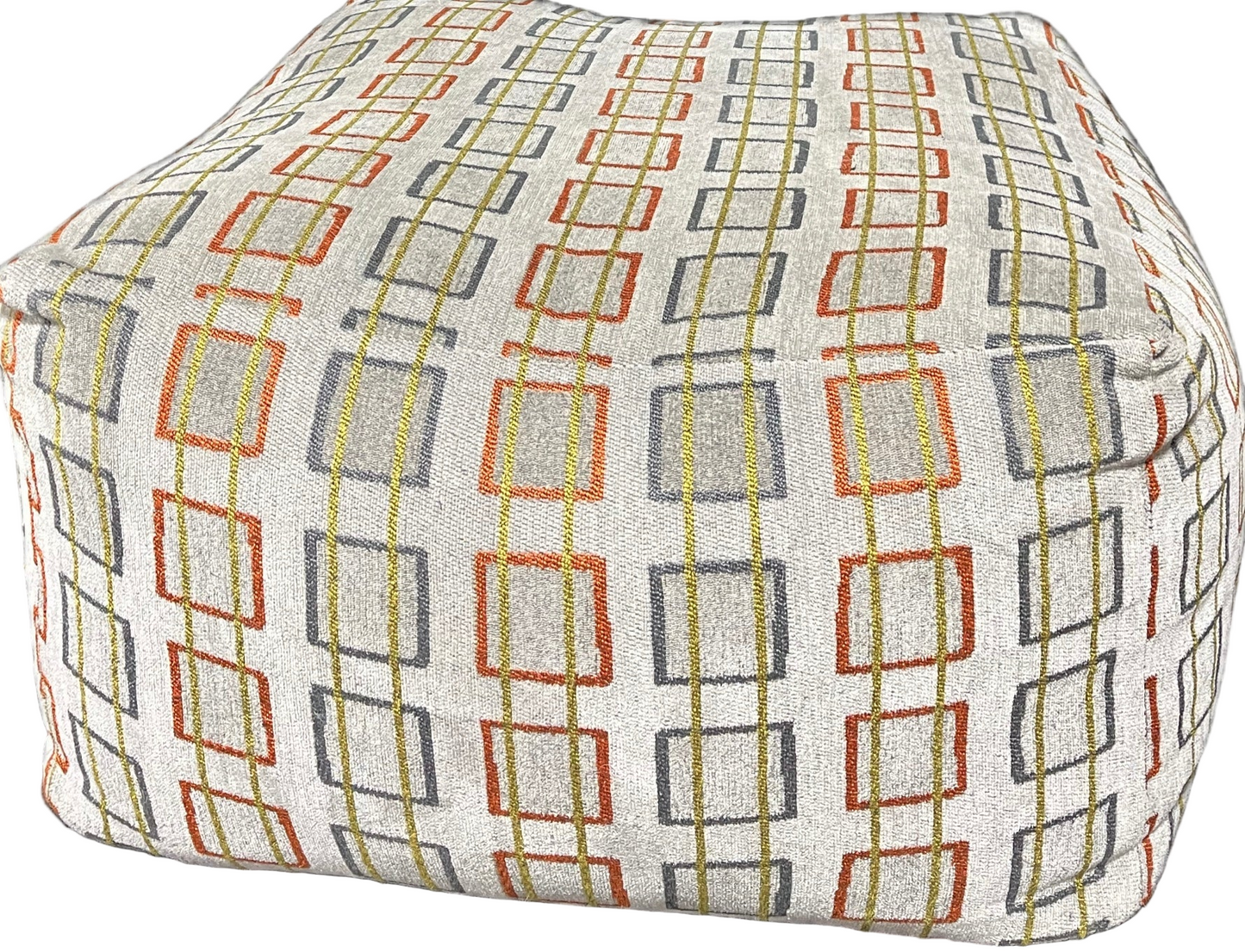 Multi Colored Pouf Ottoman