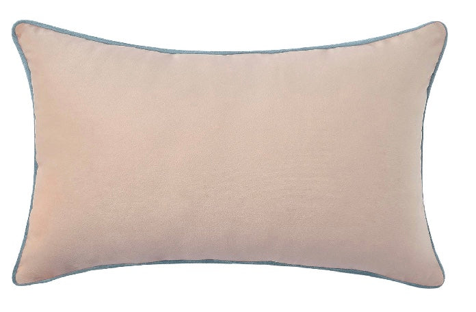 Modern Velvet Color Block Pillow - 12"x20"