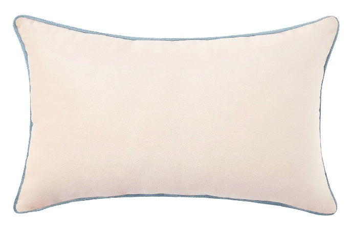 Modern Velvet Color Block Pillow - 12"x20"