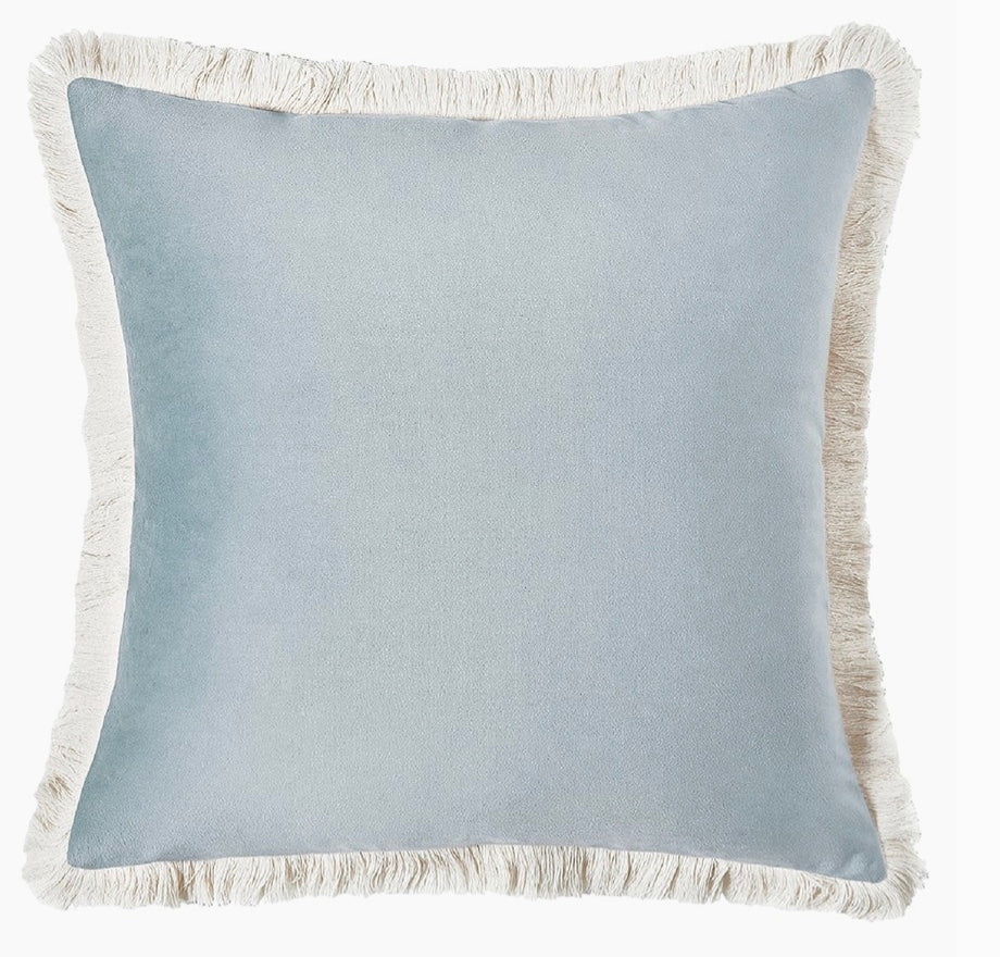 Naomi Light Blue Pillow - 18"x18"