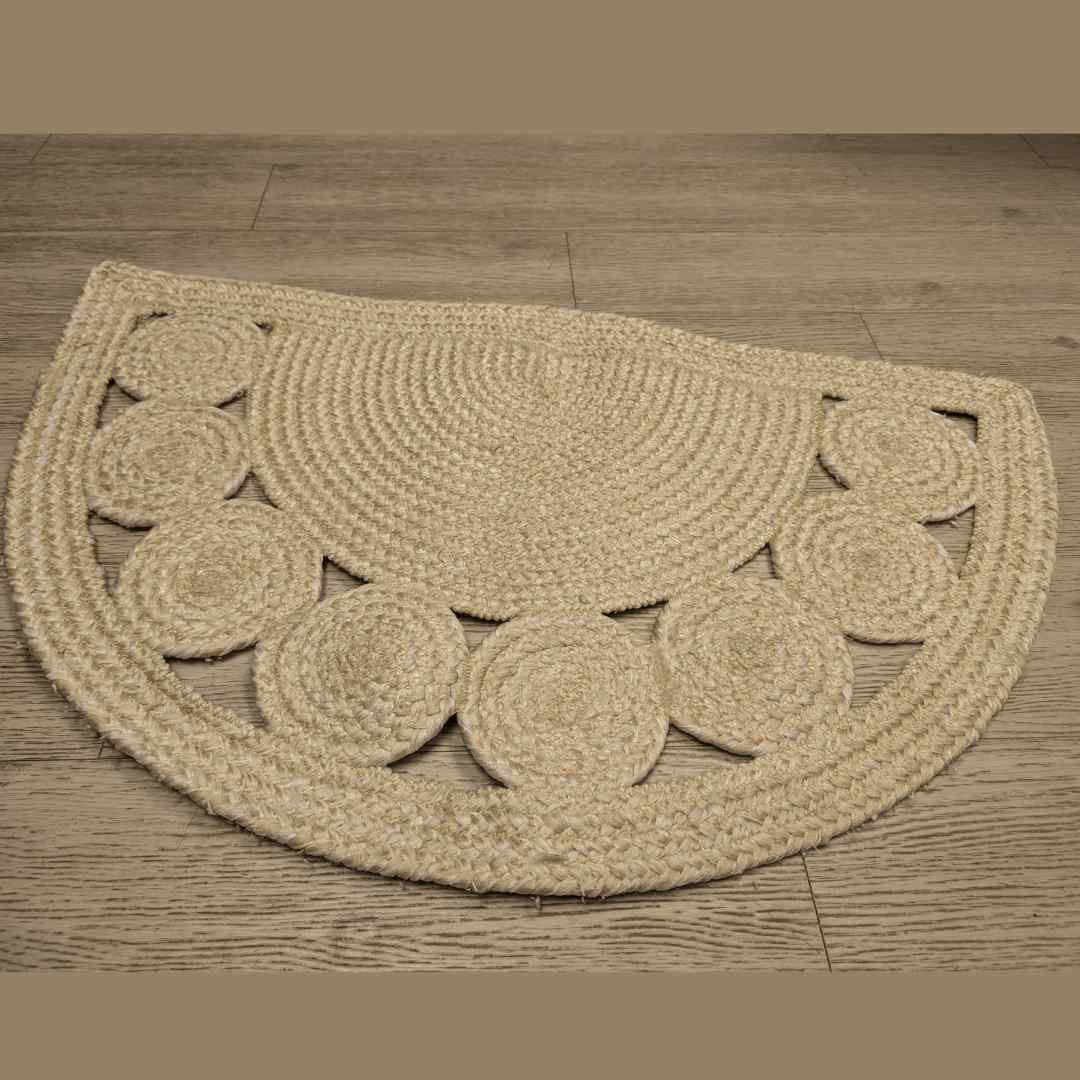 Jute Half Moon Rug