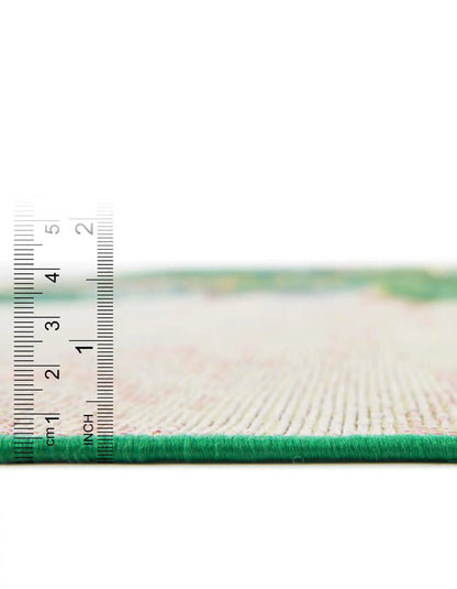 Multi 5' 3 x 8' Outdoor Botanical Rectangle Rug