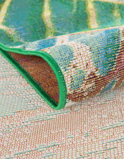 Multi 5' 3 x 8' Outdoor Botanical Rectangle Rug