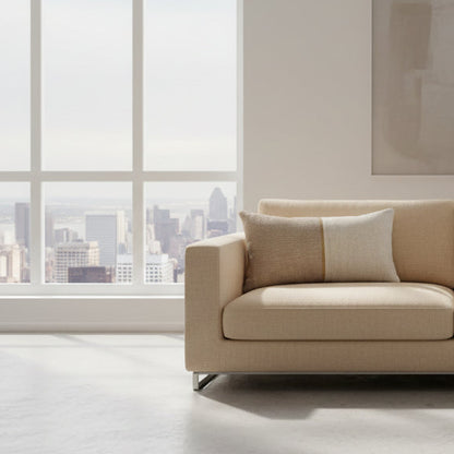 TC with a beige and white color scheme on a white background