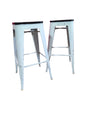 Black and White Bar Stools (Set of 2)-Local Pick Up Only