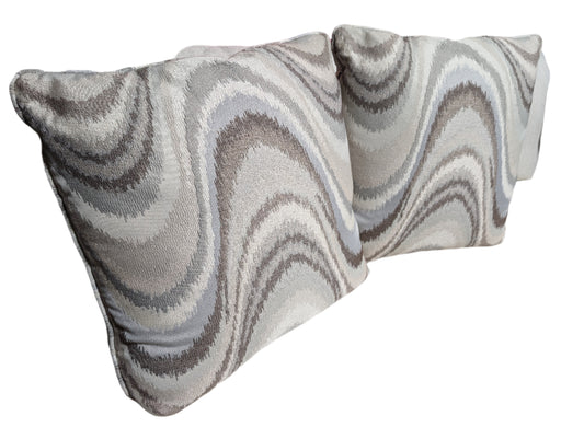 Large Wavey Swirl Pillows (Set of 2)-