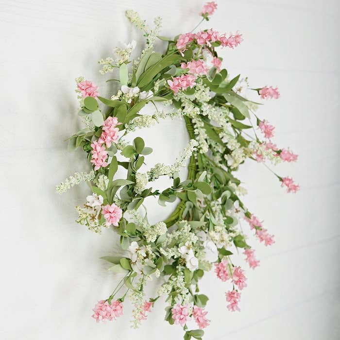 Pink & Cream Flower Wreath