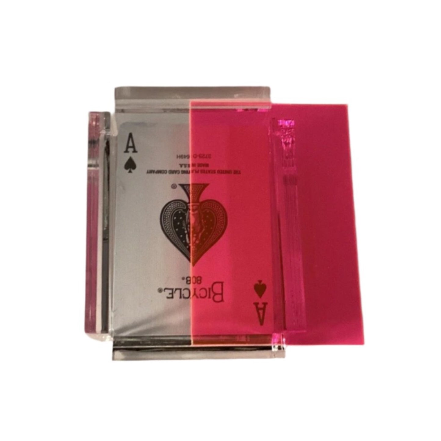 Playing card with 'Bicycle' logo on a white background