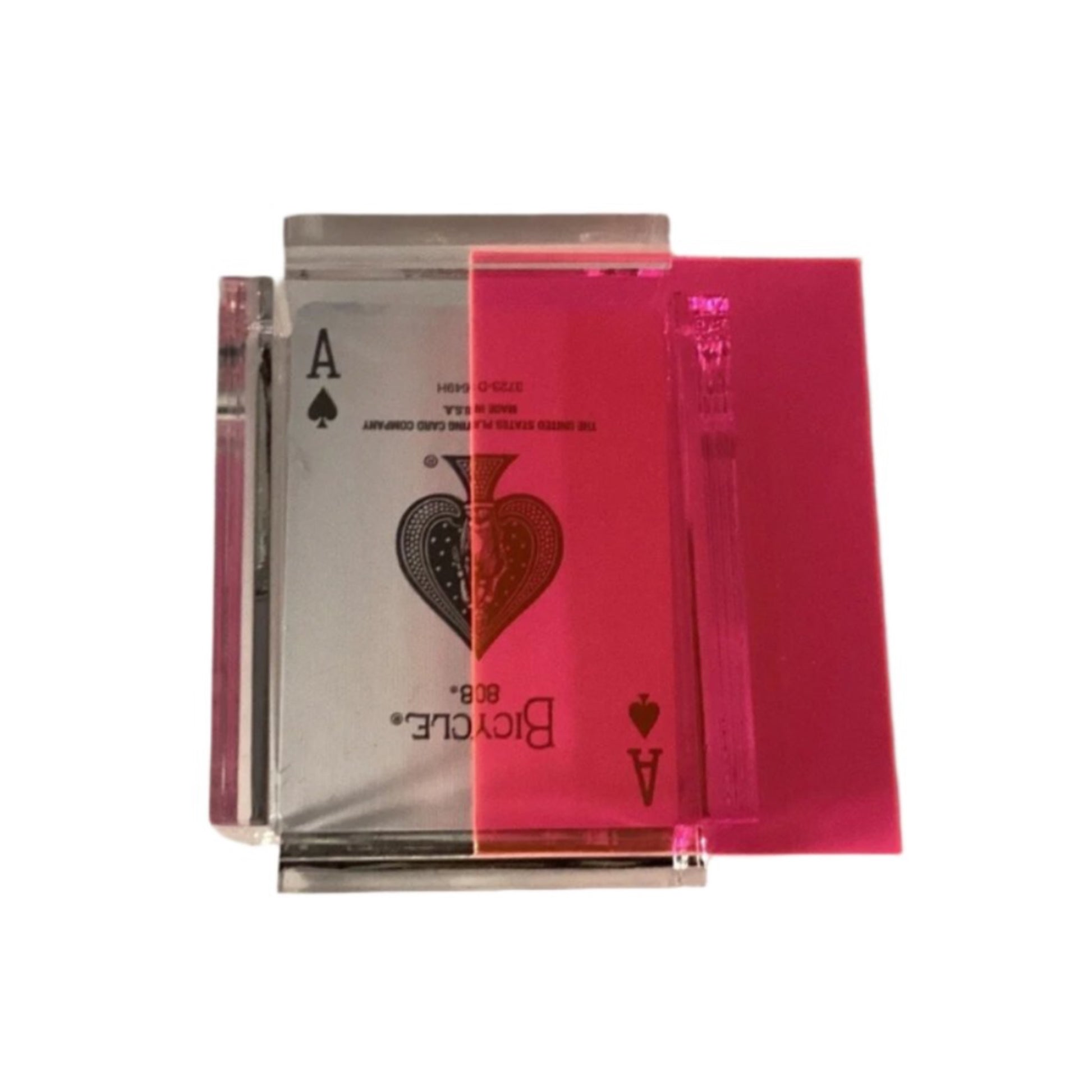 Playing card with 'Bicycle' logo on a white background