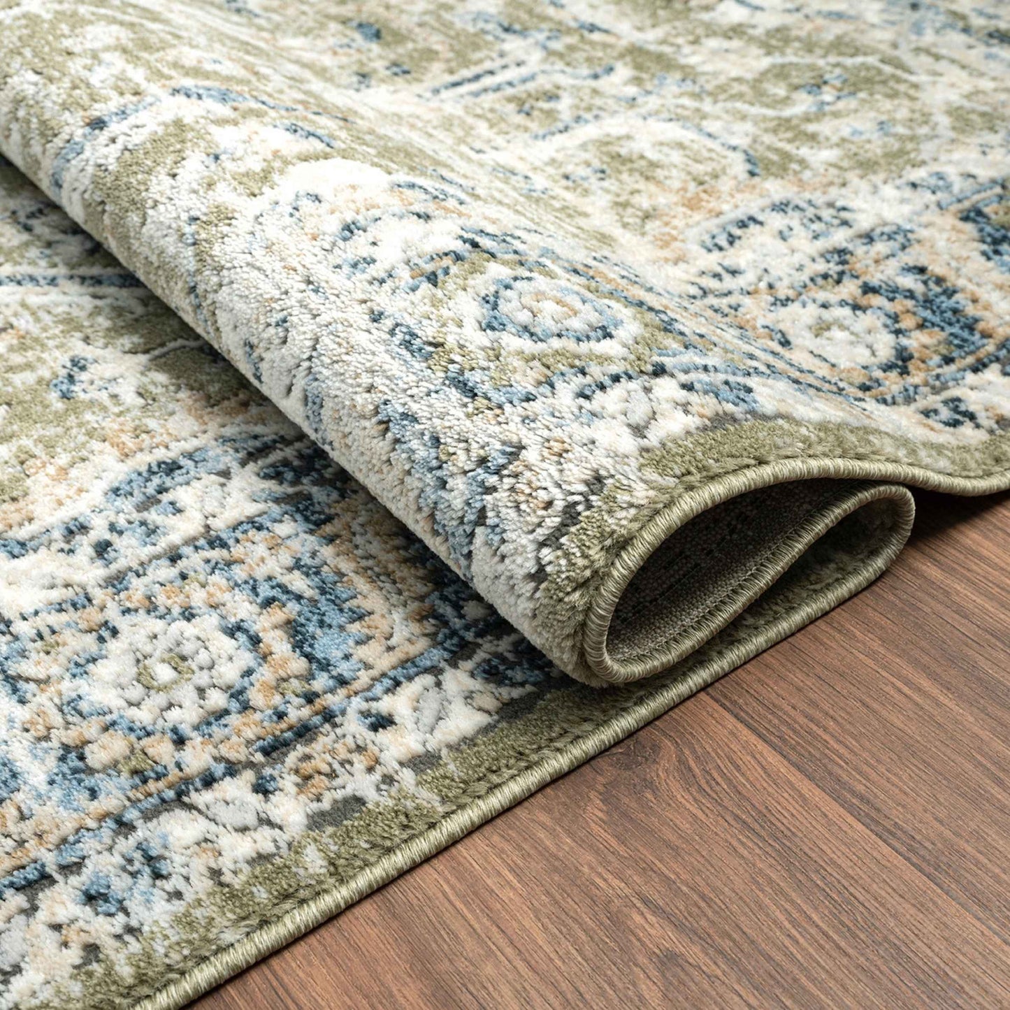 Vintage Blue Runner Rug- 3’ x 6’