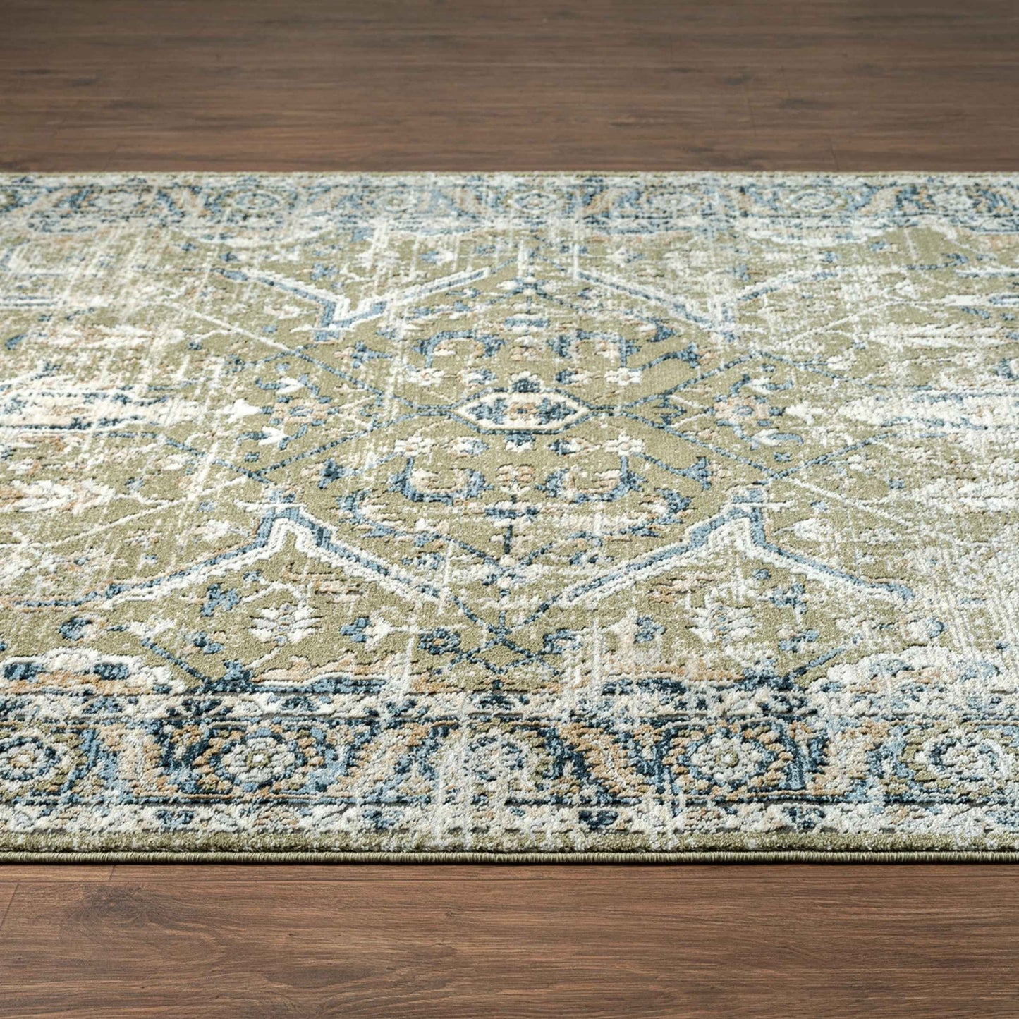 Vintage Blue Runner Rug- 3’ x 6’