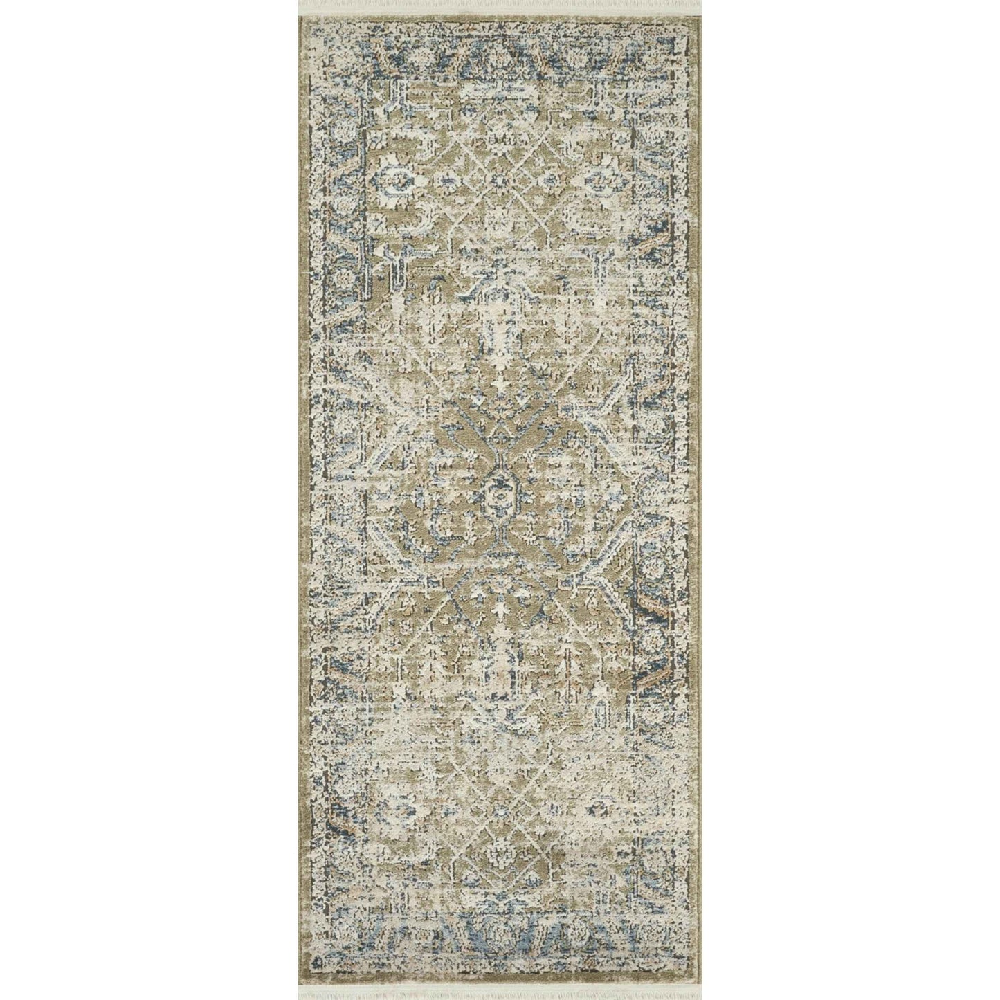 Vintage Blue Runner Rug- 3’ x 6’
