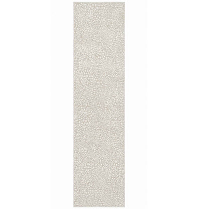 Animal Print Cream Runner Rug - 2’x 8’