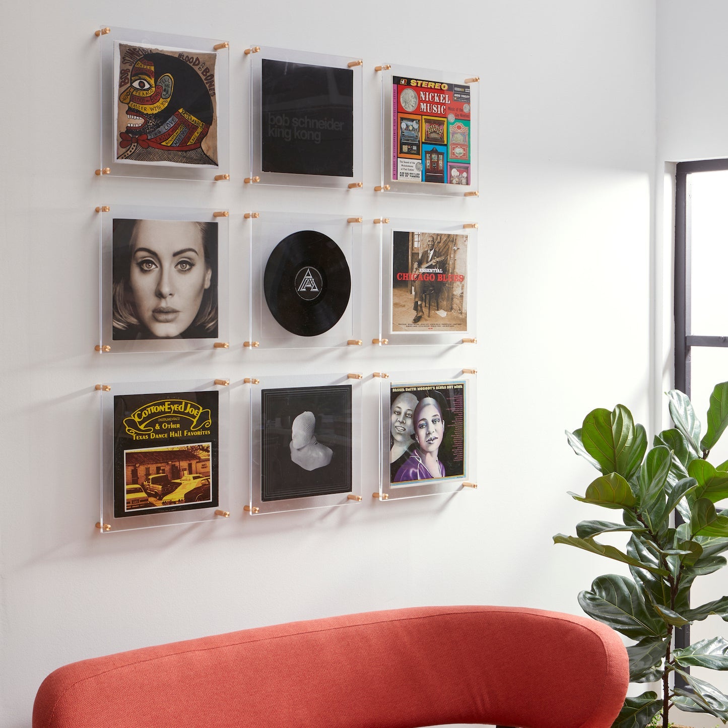 Record Album Frames with 12x12" Acrylic Mat (for Sleeve or Vinyl) -5423