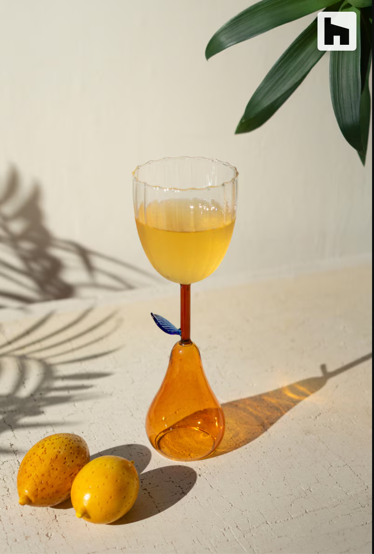 Wine Glass with Pear Base (Set of 6)