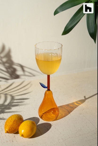 Wine Glass with Pear Base (Set of 6)