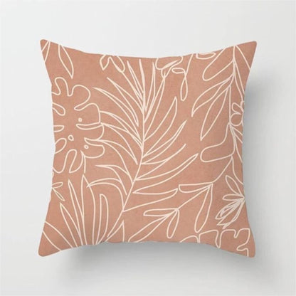 Blush Leaf Pillow  (18”x18”)