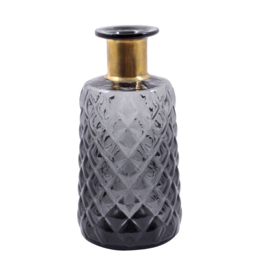Black & Gold Glass Vase