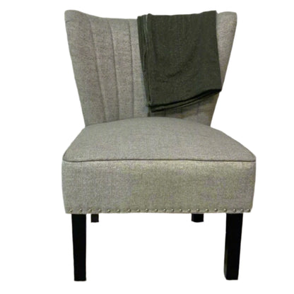 Gray wingback chair Set of 2