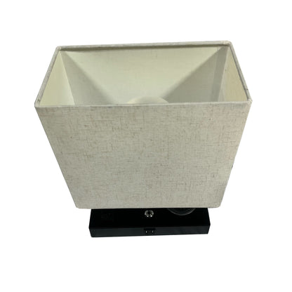 Black Table Lamp 15”