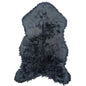 Faux Fur Dark Blue Accent Rug 2'6"x4'