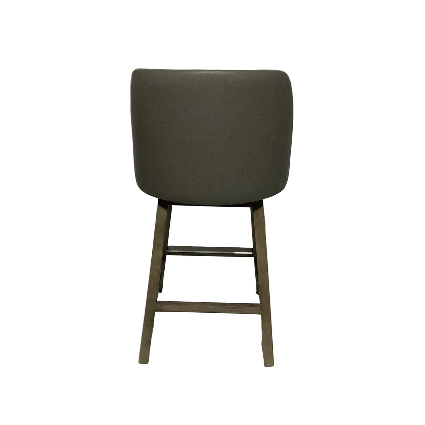 Gray Faux Leather Counter Stool