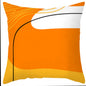 Orange Abstract Pillow Cover (18”x18”)