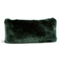 Couture Emerald Green Faux Fur Pillow - OPEN BOX