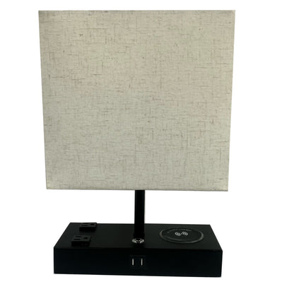 Black Table Lamp 15”