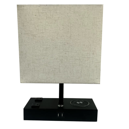 Black Table Lamp 15”