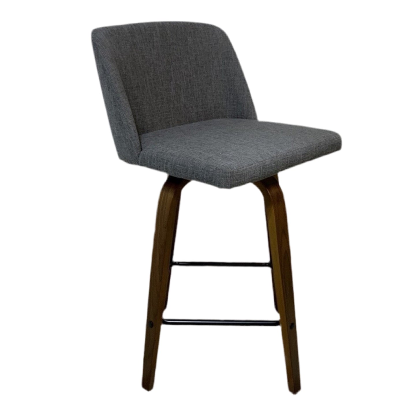 Gray Linen Barstool (Set Of 2)