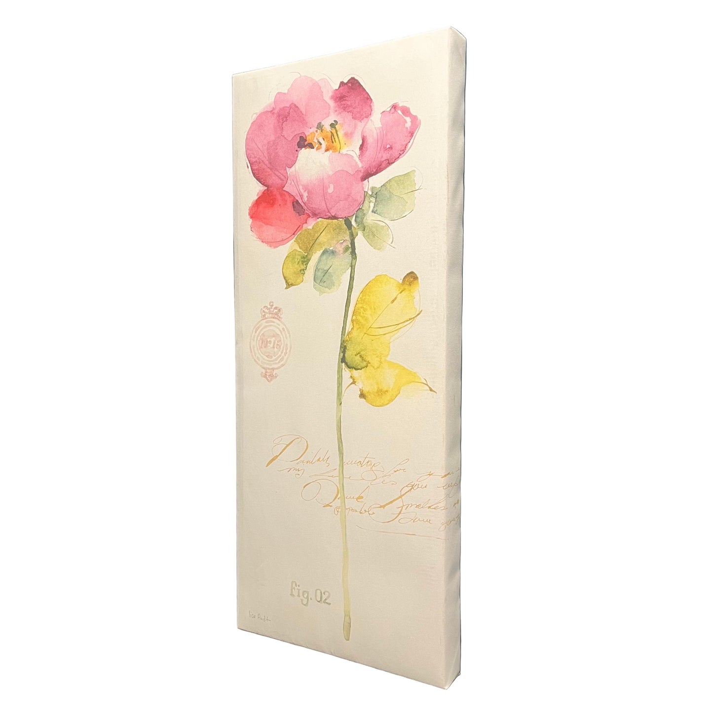 Rose Pink Watercolor 10” x 24”