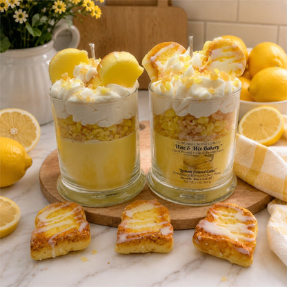 Lemon Pound Cake Candle.13 oz. Large Dessert Candle